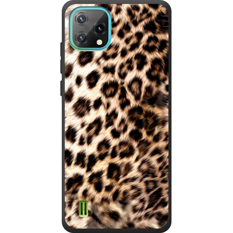 Чорний чохол BoxFace Blackview Oscal C60 Леопардовий