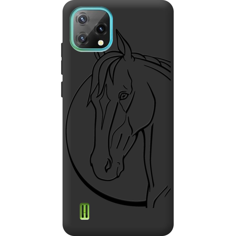 Чорний чохол BoxFace Blackview Oscal C60 Horse