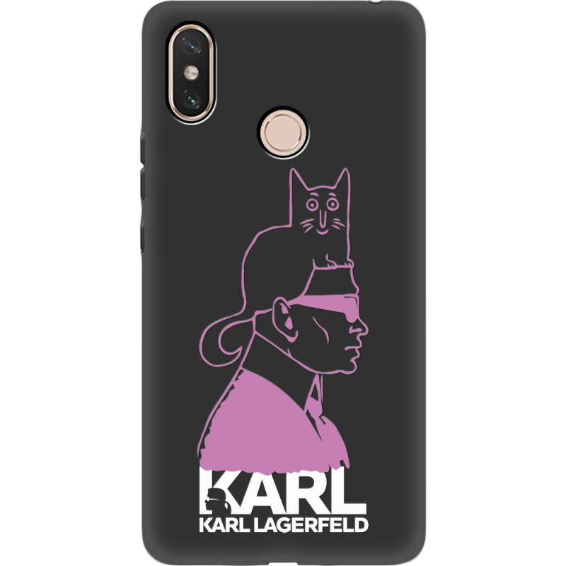 Черный чехол Uprint Xiaomi Mi Max 3 Pink Karl