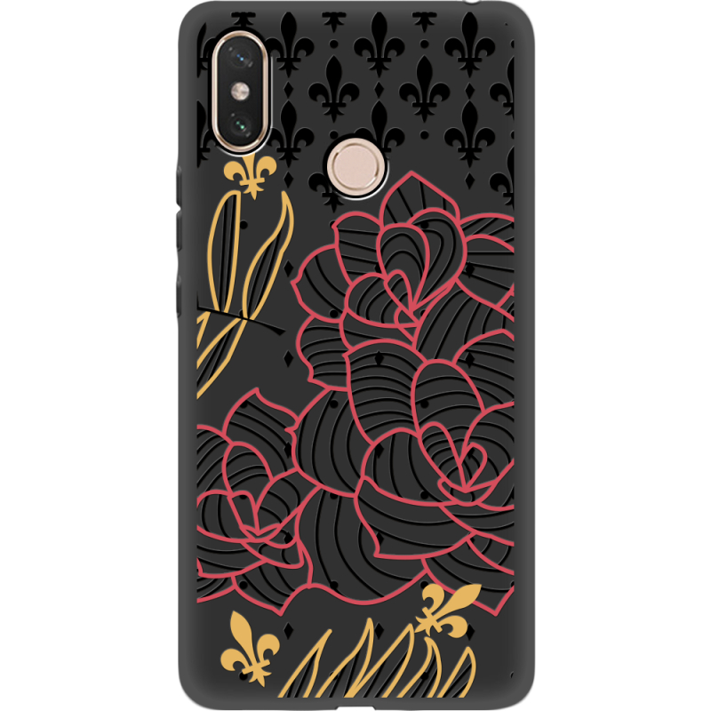 Черный чехол Uprint Xiaomi Mi Max 3 FranceFlowers