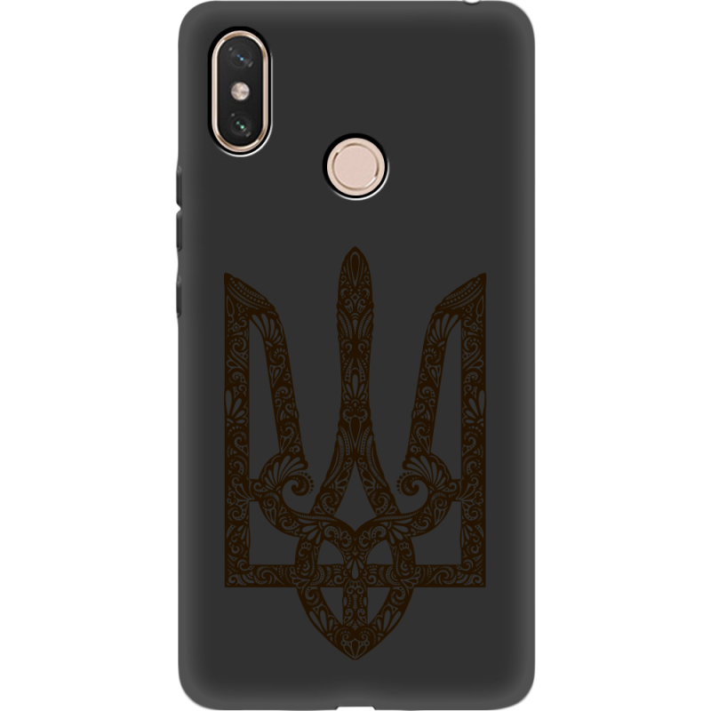 Черный чехол Uprint Xiaomi Mi Max 3 Ukrainian Trident