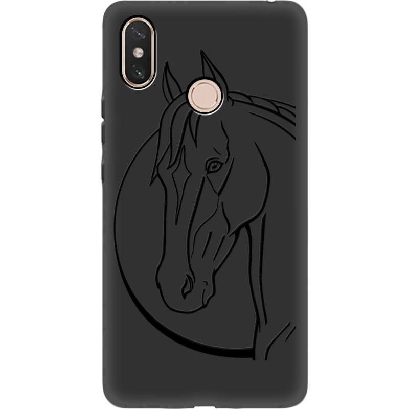 Черный чехол Uprint Xiaomi Mi Max 3 Horse