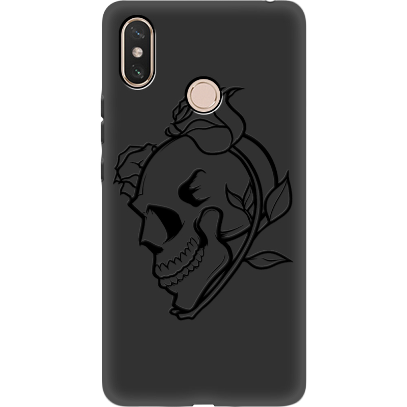 Черный чехол Uprint Xiaomi Mi Max 3 Skull and Roses