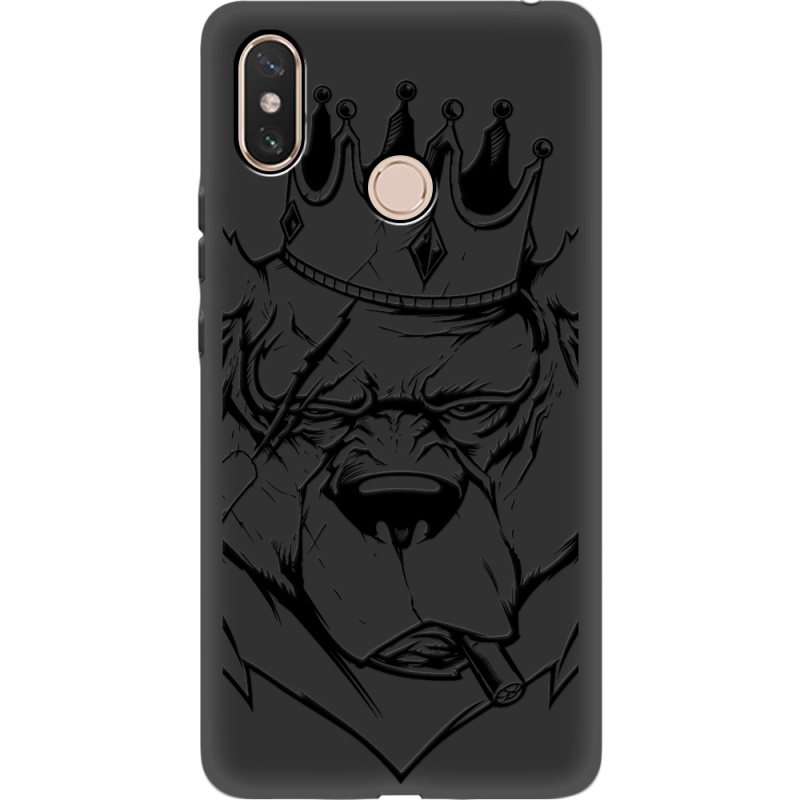 Черный чехол Uprint Xiaomi Mi Max 3 Bear King
