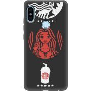 Черный чехол Uprint Xiaomi Redmi Note 5 / Note 5 Pro RedWhite Coffee