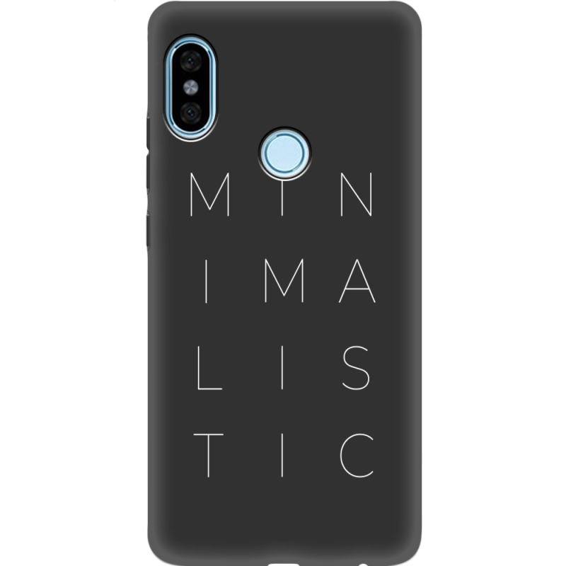 Черный чехол Uprint Xiaomi Redmi Note 5 / Note 5 Pro Minimalistic