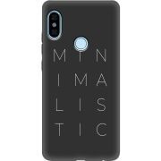 Черный чехол Uprint Xiaomi Redmi Note 5 / Note 5 Pro Minimalistic