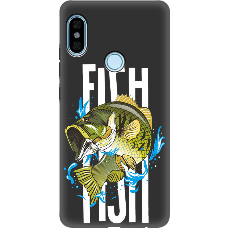 Черный чехол Uprint Xiaomi Redmi Note 5 / Note 5 Pro Fish