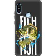 Черный чехол Uprint Xiaomi Redmi Note 5 / Note 5 Pro Fish