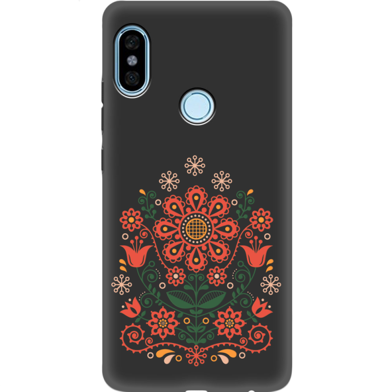 Черный чехол Uprint Xiaomi Redmi Note 5 / Note 5 Pro Ukrainian Ornament