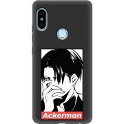 Черный чехол Uprint Xiaomi Redmi Note 5 / Note 5 Pro Attack On Titan - Ackerman