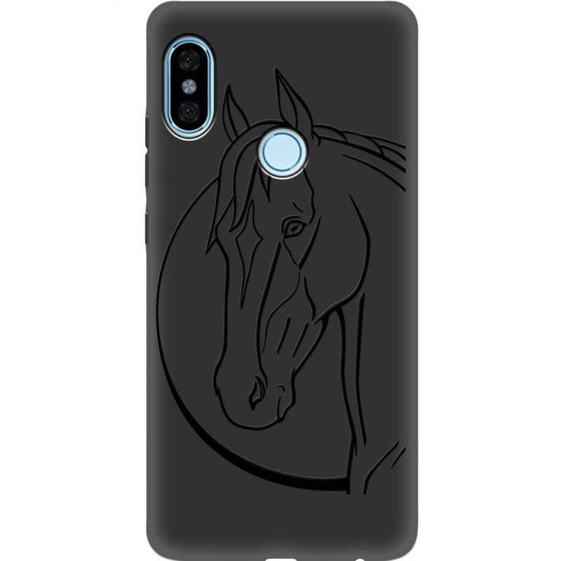 Черный чехол Uprint Xiaomi Redmi Note 5 / Note 5 Pro Horse