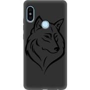 Черный чехол Uprint Xiaomi Redmi Note 5 / Note 5 Pro Wolf