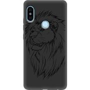 Черный чехол Uprint Xiaomi Redmi Note 5 / Note 5 Pro Lion