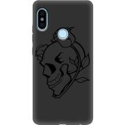 Черный чехол Uprint Xiaomi Redmi Note 5 / Note 5 Pro Skull and Roses