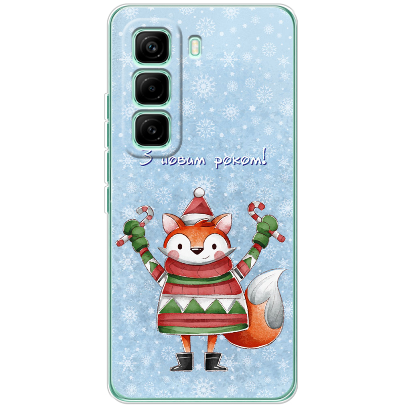 Чохол BoxFace Infinix Hot 60 Pro Fox З новим роком!