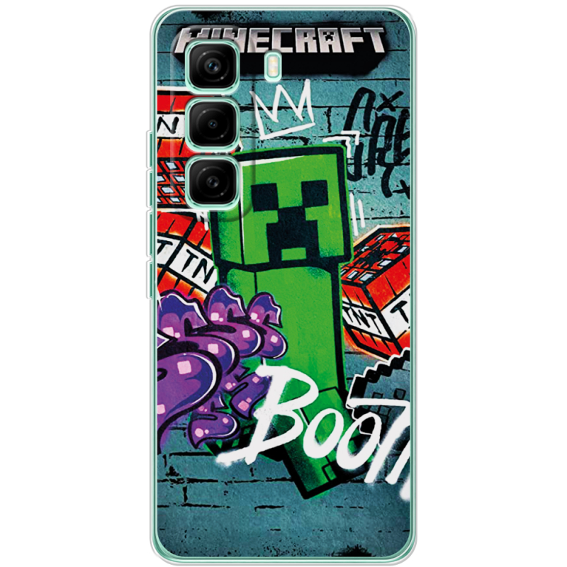 Чохол BoxFace Infinix Hot 60 Pro Minecraft Graffiti
