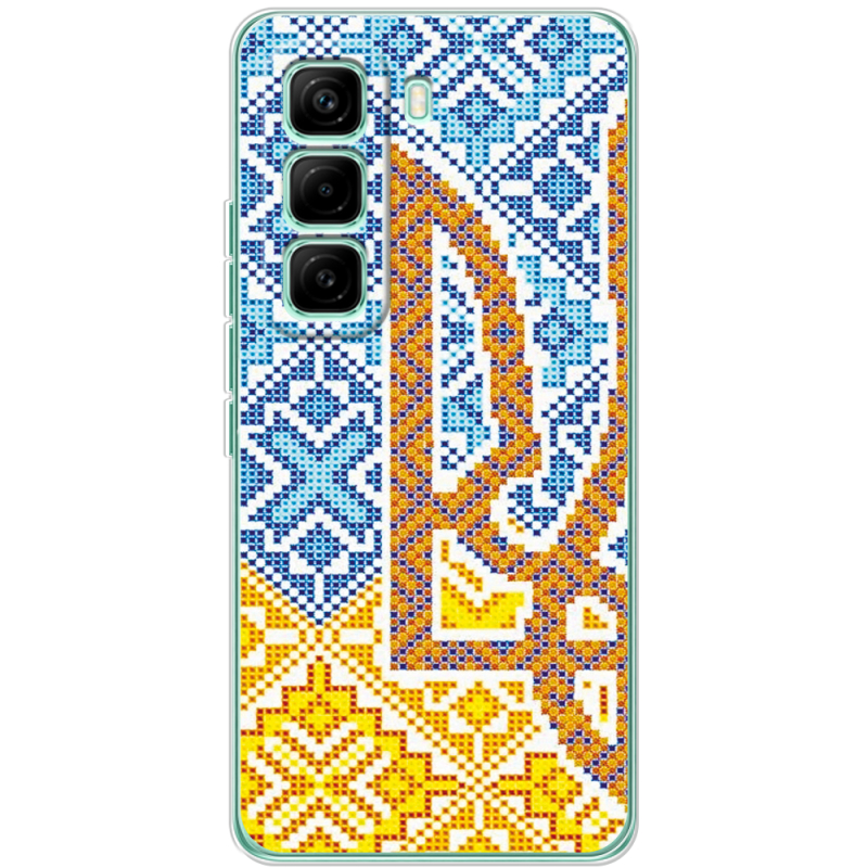 Чохол BoxFace Infinix Hot 60 Pro Тризуб Вишивка