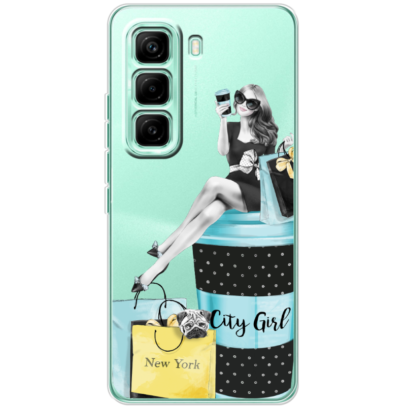 Прозорий чохол BoxFace Infinix Hot 60 Pro City Girl