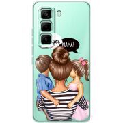 Прозорий чохол BoxFace Infinix Hot 60 Pro Super Mama