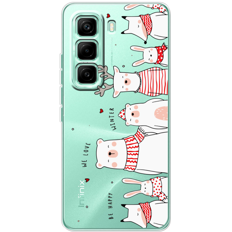 Прозорий чохол BoxFace Infinix Hot 60 Pro The Friendly Beasts