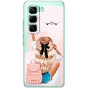 Прозорий чохол BoxFace Infinix Hot 60 Pro Travel Girl