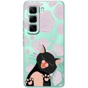 Прозорий чохол BoxFace Infinix Hot 60 Pro Meow