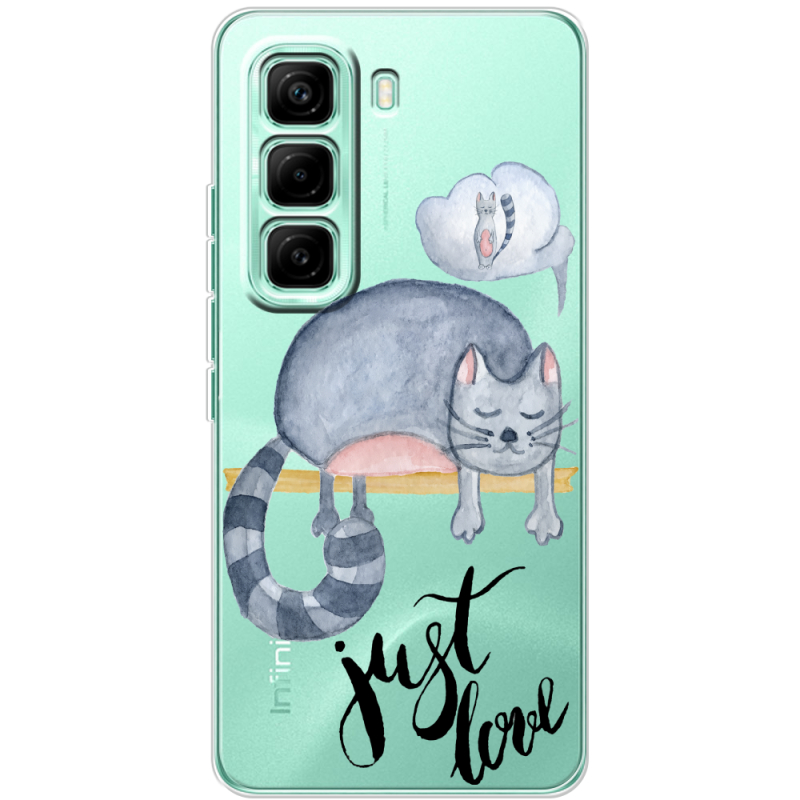 Прозорий чохол BoxFace Infinix Hot 60 Pro Just Love