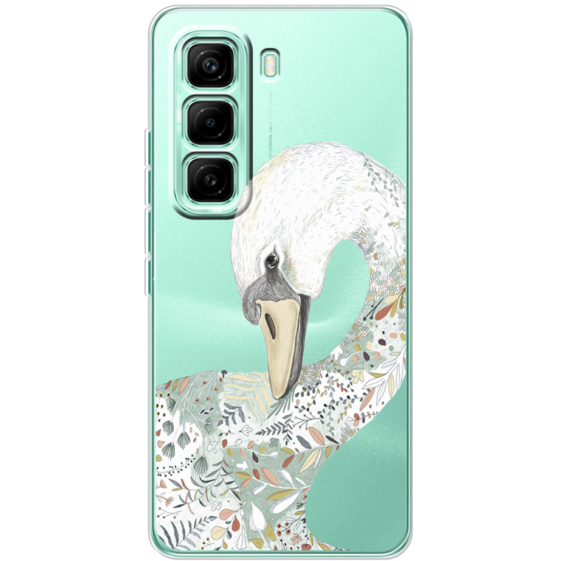 Прозорий чохол BoxFace Infinix Hot 60 Pro Swan