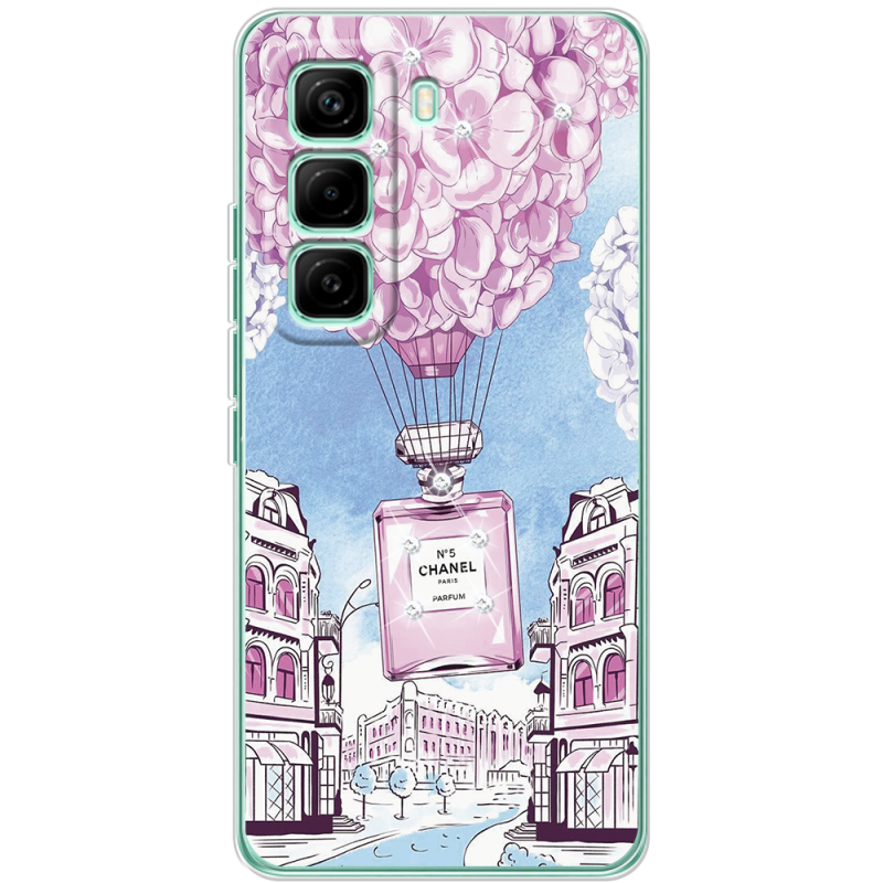 Чохол зі стразами Infinix Hot 60 Pro Perfume bottle