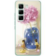 Чохол зі стразами Infinix Hot 60 Pro Little Boy and Girl