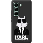 Чорний чохол BoxFace Infinix Hot 60 Pro Cat in Black