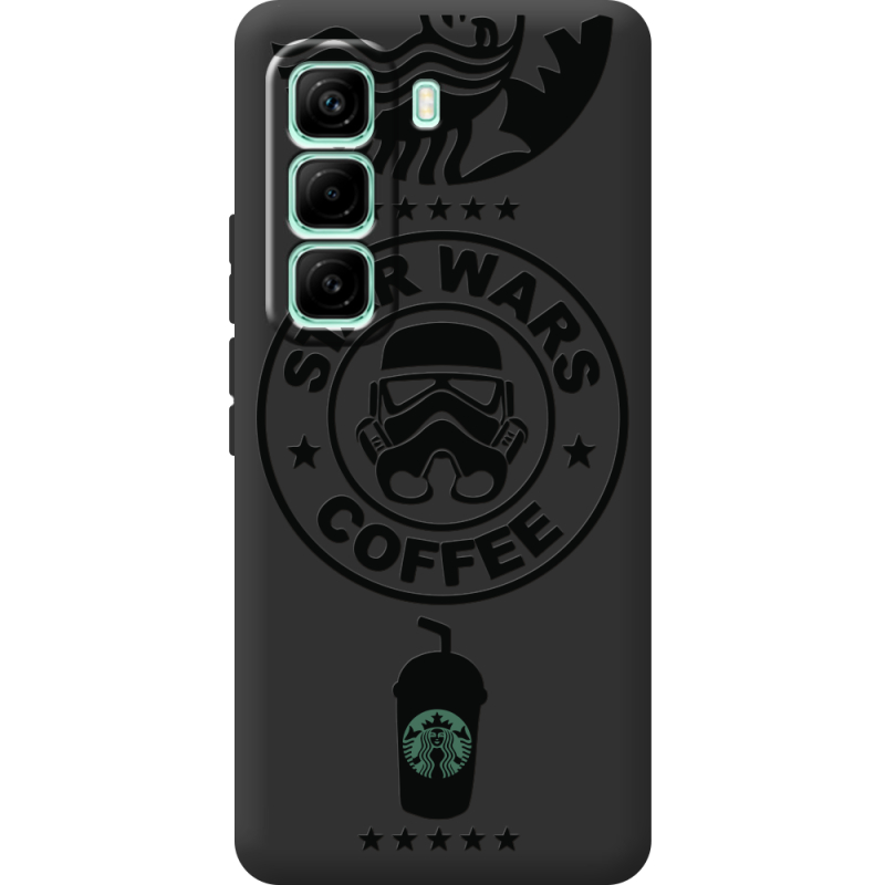 Чорний чохол BoxFace Infinix Hot 60 Pro Dark Coffee