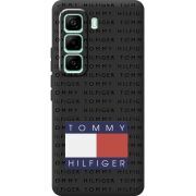 Чорний чохол BoxFace Infinix Hot 60 Pro Tommy Print