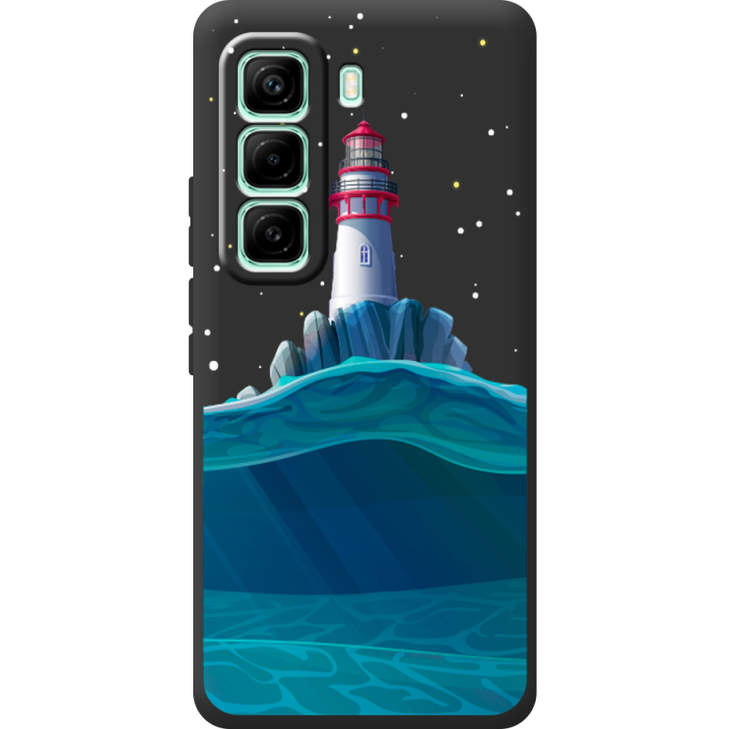 Чорний чохол BoxFace Infinix Hot 60 Pro Lighthouse