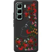 Чорний чохол BoxFace Infinix Hot 60 Pro 3D Ukrainian Muse