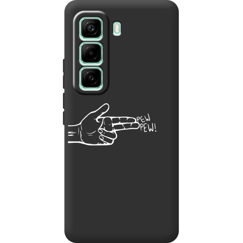 Чорний чохол BoxFace Infinix Hot 60 Pro Pew Pew