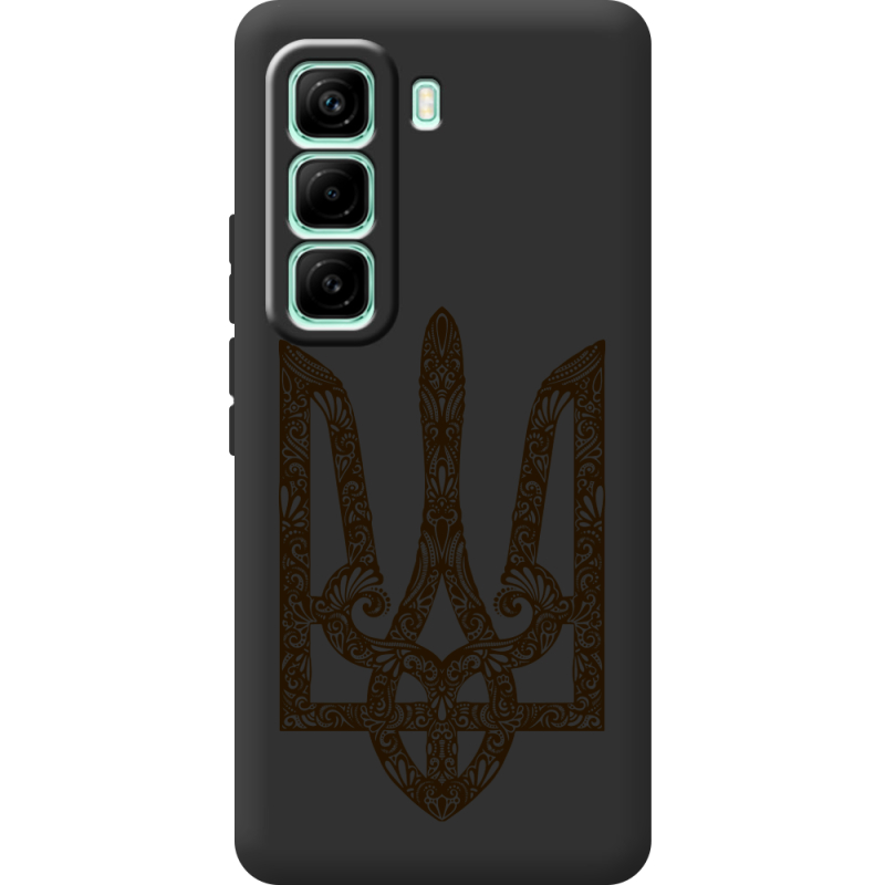 Чорний чохол BoxFace Infinix Hot 60 Pro Ukrainian Trident