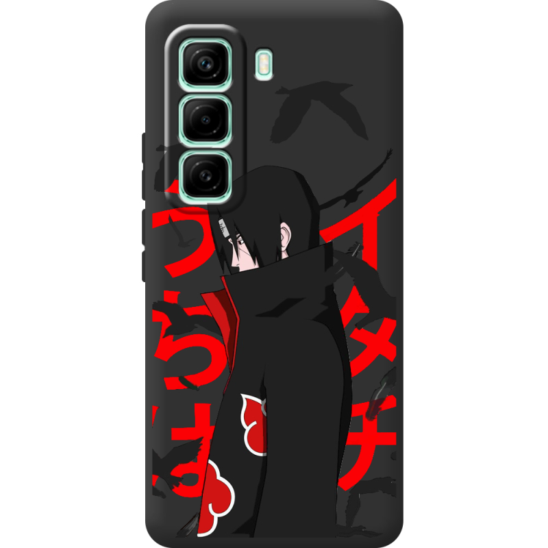 Чорний чохол BoxFace Infinix Hot 60 Pro Учиха Итачи