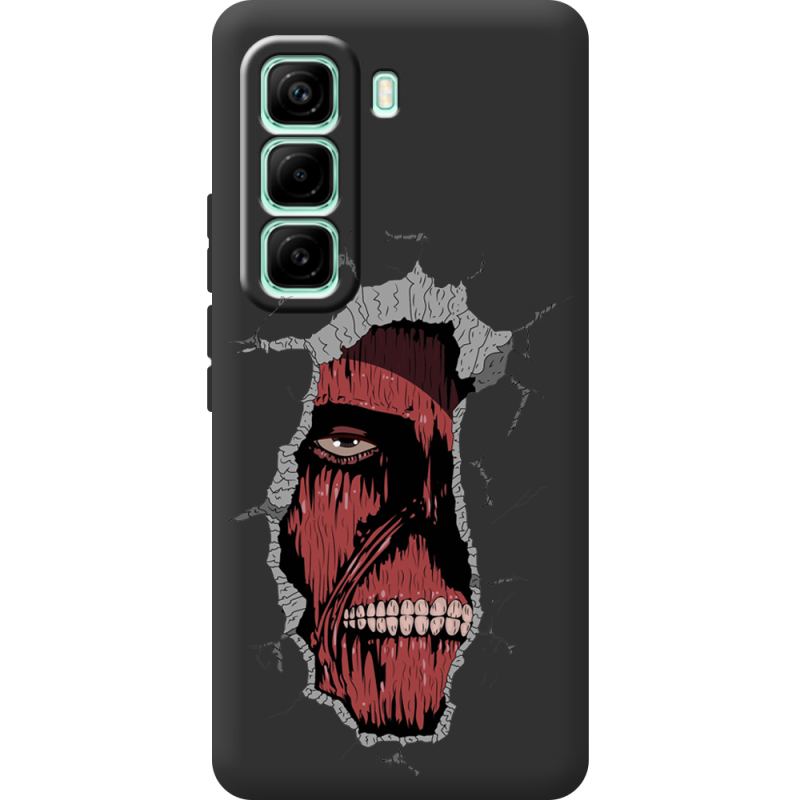 Чорний чохол BoxFace Infinix Hot 60 Pro Нападение на Титана