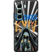 Чорний чохол BoxFace Infinix Hot 60 Pro Привид Києва в дії