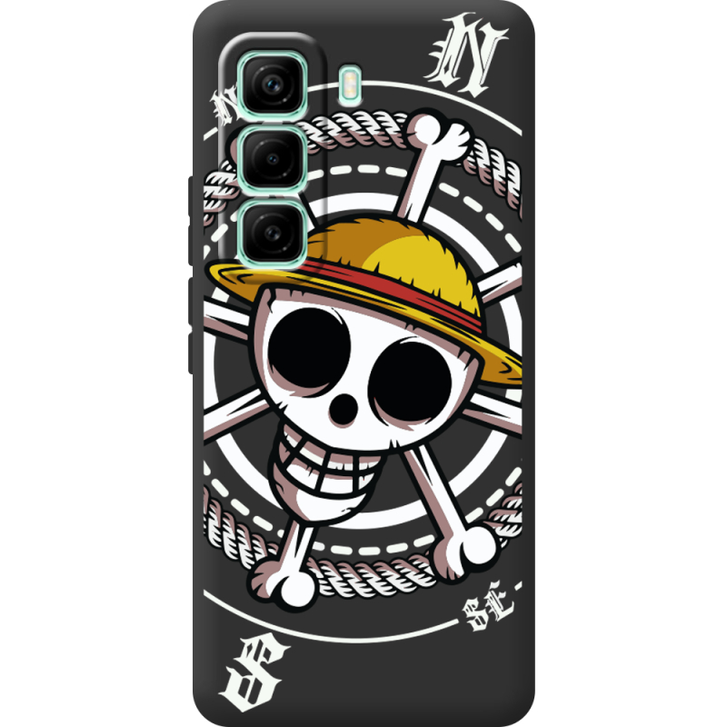 Чорний чохол BoxFace Infinix Hot 60 Pro One Piece Компас