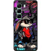 Чорний чохол BoxFace Infinix Hot 60 Pro Малий вухань