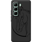 Чорний чохол BoxFace Infinix Hot 60 Pro Horse