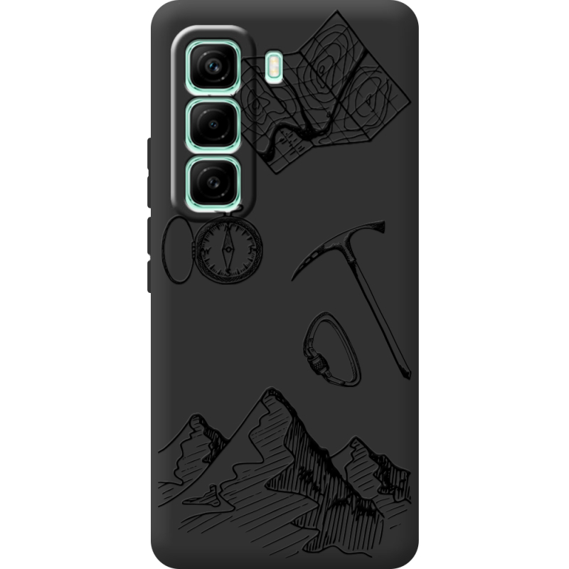 Чорний чохол BoxFace Infinix Hot 60 Pro Mountains