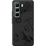 Чорний чохол BoxFace Infinix Hot 60 Pro Mountains