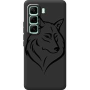 Чорний чохол BoxFace Infinix Hot 60 Pro Wolf