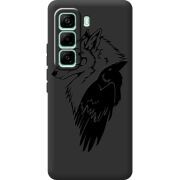 Чорний чохол BoxFace Infinix Hot 60 Pro Wolf and Raven