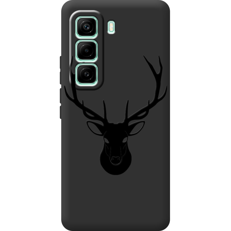 Чорний чохол BoxFace Infinix Hot 60 Pro Deer