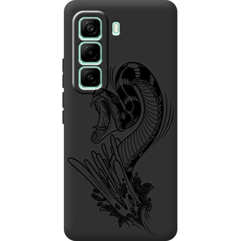 Чорний чохол BoxFace Infinix Hot 60 Pro Snake
